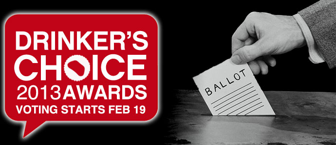 2013 Drinker's Choice Awards Official Ballot