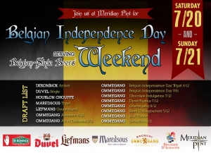 Belgian Independence Day Weekend at Meridian Pint