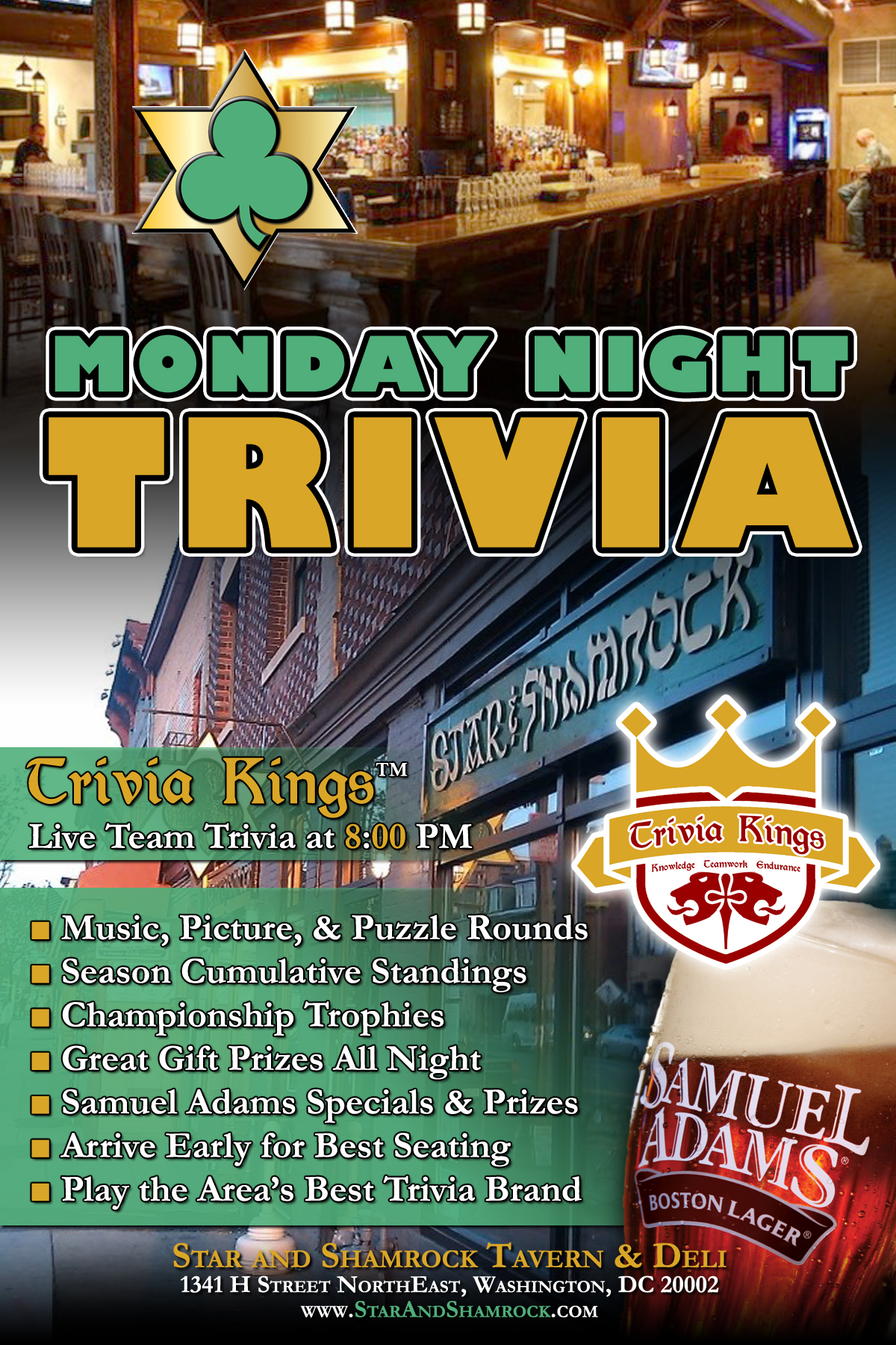 Monday Night Trivia at Star and Shamrock