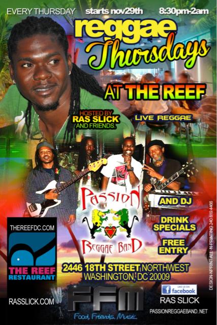 Reggae Thursdays at The Reef Restaurant - Drink DC - The Best Happy ...